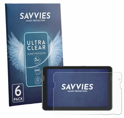 Produktbild von 6x Für Zebra ET401 8" Schutzfolie Savvies Displayschutz Display Schutz Folie Klar Transparent