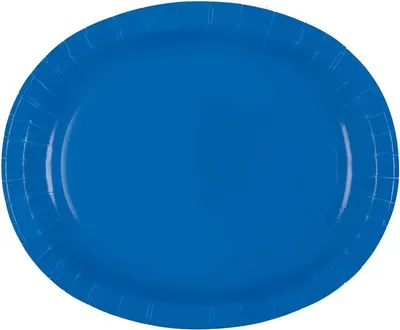 Produktbild von 8 ovale Teller blau