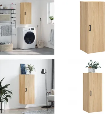 Produktbild von vidaXL Wandschrank Sonoma Eiche 34,5x34x90 cm - Wandschrank - Wandschränke - Schrank - Lagerschrank