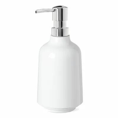 Produktbild von Umbra Bath Step Seifenspender, Seifendosierer, Lotionspender, Seife, Melamin, Weiß, 023838660