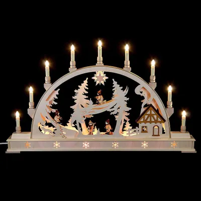 Produktbild von Schwibbogen Winterkinder (78x45cm) von Manufaktur Seidel