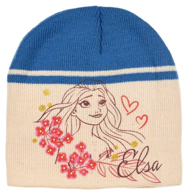 Produktbild von Frozen - Die Eiskönigin Elsa Kinder Mädchen Winter-Mütze Beanie-Mütze   , Farbe:Beige, Größe:54