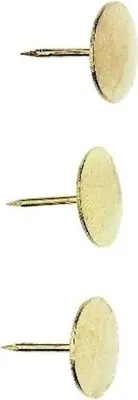 Produktbild von Alco-Albert 131 Reißnägel GARANT, Durchmesser: 9,5 mm, metallüberkapselt, vermessingt, Schachtel 100 Stück