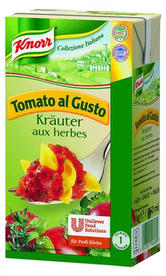Zdjęcie produktu dla Knorr Tomato al Gusto Herbs aux herbes Sos pomidorowy 1000g