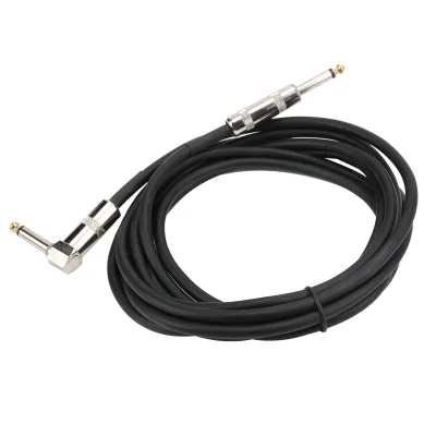 Produktbild von Gitarrenkabel rechtwinkliges Gitarrenkabel 6.35mm Audio Gitarrenkabel Bass AMP Kabel Bühnengitarrenkabel Kabel für elektronische Musikinstrumente