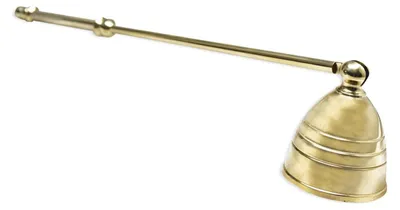 Kerzenlöscher Messing gold, beweglich, 26 cm