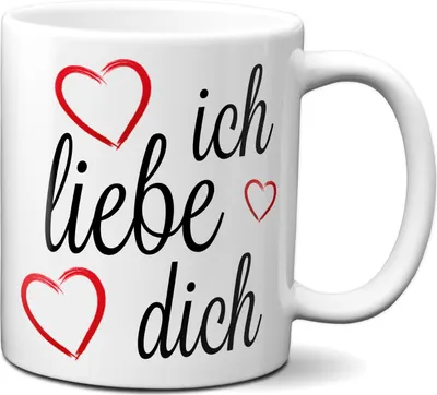 Produktbild von TassenKing - Ich liebe Dich ! Tasse, Kaffeetasse mit Motiv, Tasse mit Spruch, Ich liebe dich, Valentinstag, Geburtstag, Geschenk, Valentintstagsgeschenk