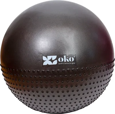 Produktbild von Rutschfester Gymnastikball - 55cm - Dunkelgrau - Ideal für Fitnesstrainings, Yoga und Pilates  Neue OKO Reihe