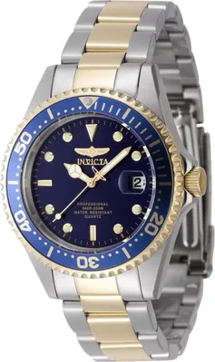 Obrázek produktu pro Invicta Pro Diver 8935OB Pánské Hodinky - Quartz Hnutí - Nerezová Ocel s Modrým Ciferníkem - 38 mm