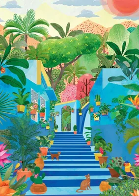 Image de Pieces & Peace Puzzle Blaues Paradies - 1000 Teile Puzzle
