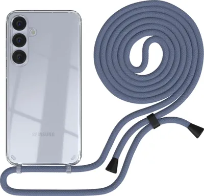 Produktbild von EAZY CASE Handykette mit Hülle für Samsung Galaxy S25 Plus Backcover Handykette, zum Umhängen in Blau