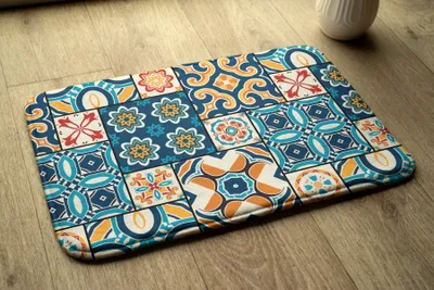 Obrázok produktu pre Kúpeľňová Rohožka Protišmyková - Kúpeľňová Predložka Absorpčná - 75x45 - Azulejo