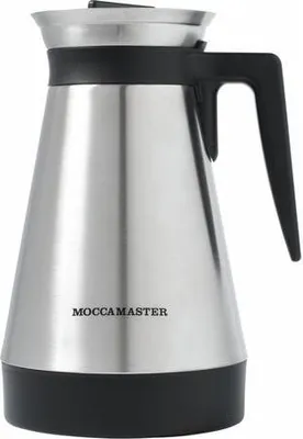 Produktbild von Moccamaster 59861, Karaffe, Moccamaster, KBT, KBGT, CDT, CDGT, Schwarz, Edelstahl, Edelstahl, 1,25 l