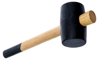 Produktbild von Gummihammer mit schwarzem Kopf und 65 mm Durchmesser