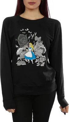 Produktbild von Alice In Wonderland - Sweatshirt für Damen BI749 (XXL) (Schwarz)