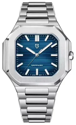 Immagine prodotto di Orologio da uomo Pagani Design Nautilus, acciaio inossidabile, colore argento-blu