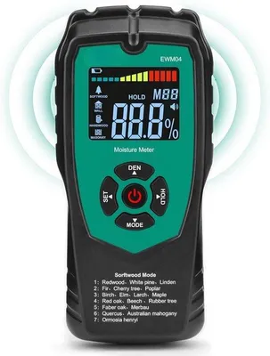 Produktbild von Famanu Feuchtigkeitsmesser - Hygrometer - für Wände, Holz und mehr