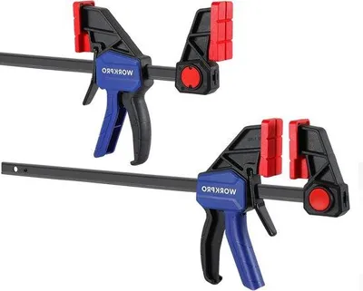 Produktbild von Famanu F-Klemme 300 mm - 136 kg - einhändige Schnellspanner - Holzarbeiten - 2 Stück