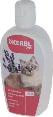 Obrázek produktu pro Šampon pro kočky KERBL, 200 ml, levandule, mango, lesk a hebkost