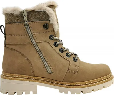 Imagen del producto de Remonte: Botas de cordones para mujer, color beige, estilo casual