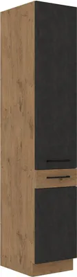 Produktbild von Vigo Hochschrank 40 cm Eiche Lancelot Matera Grau Küchenzeile Küchenblock Küche