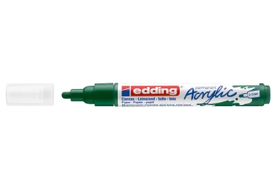 Produktbild von Edding 5100 Acrylmarker Medium, Grün, Grün, Medium, 2 mm, 3 mm, Tinte auf Wasserbasis
