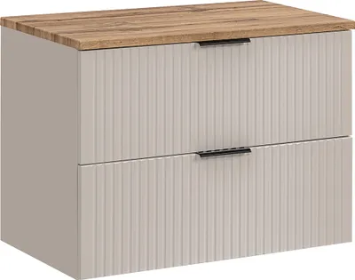 A standalone image of a bathroom vanity cabinet.