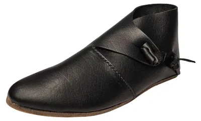 Produktbild von Schwarze Wikinger Schuhe mit Knebelverschluss  47