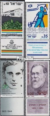 Produktbild von Briefmarken Israel 1984 Mi 961,962,966-967 mit Tab (kompl.Ausg.) postfrisch Gedenktag