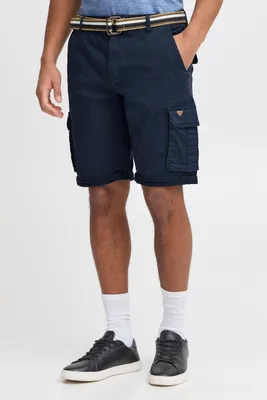 Produktbild von Blend BHBrian Herren Cargo Shorts Bermuda kurze Hose mit Gürtel Cargotaschen Eingriffstaschen Gesäßtaschen Baumwollmischung Regular fit