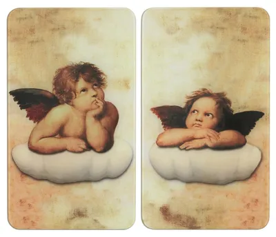 Produktbild von Herdabdeckplatten ANGEL, Glas, 2er-Set