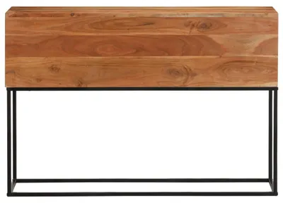 Immagine prodotto di Tavolo Consolle 110x30x75cm in Legno Massello di Acacia e Ferro