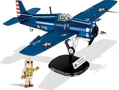 Produktbild von Flugzeug Kampfjet Jet Bausteine Konstruktionsspielzeug F4F Wildcat - Northrop Grumman COBI 5731 + Mauspad von Juminox