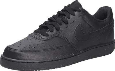Produktbild von Nike Sneaker Court Vision Low Next Herren, schwarz, Gr. 44, aus Synthetikleder, 20% recycelt, für Training & Alltag, im 80er-Jahre-Basketball-Look, perforiert