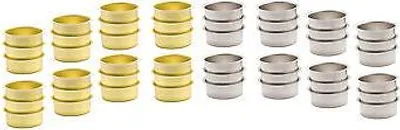 Produktbild von Teelicht Tülle Teelichthalter 40 mm - vermessingt und Weißblech 48 Stück