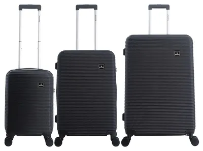 Produktbild von Saxoline Koffer-Set Twist mit Teleskopgriff und TSA-Schloss Black One Size