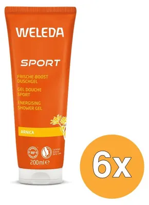 Productafbeelding van 6x WELEDA Arnica sport douchegel (200 ml)