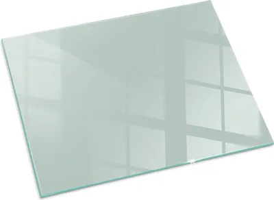 Imagen del producto de Color: Verde claro. Placa de vidrio para: estufa de leña. Placa de vidrio para chimenea. Cristal protector. Placa de protección contra chispas. Placa de vidrio resistente al fuego. Placa de protección contra el calor. Protección de suelo de vidrio. Dimensiones: 80x60 cm