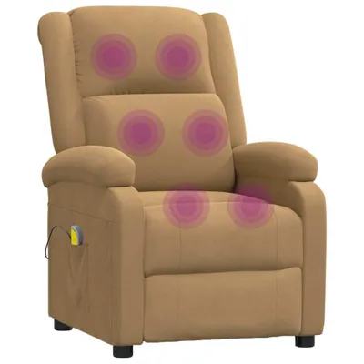 Image de Fauteuil de massage Marron Velours