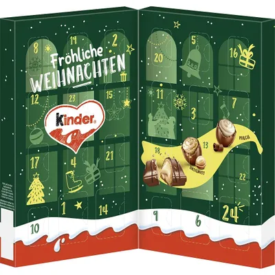 Produktbild von Ferrero kinder Mix Tisch Adventskalender bekannte Klassiker 121g