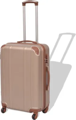 Immagine prodotto di 4 Pz. Set di Trolley Rigidi Color Champagne
