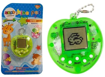 Produktbild von Elektronisches Tamagotchi Spiel Grün mit kurzer Kette