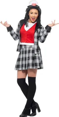 Produktbild von Clueless - Kostüm für Damen - Halloween SM1349 (S) (Schwarz/Weiß)