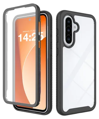 Produktbild von 360 Grad Premium Handy Hülle für Samsung Galaxy A56 5G Front Back Rundum Vollschutz Schwarz