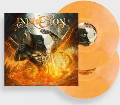 Zdjęcie produktu dla Induction – Born From Fire (edycja limitowana) (żółto-pomarańczowy marmurkowy winyl)