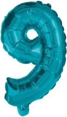 Immagine prodotto di Palloncino con il numero 9, grande circa 10 cm