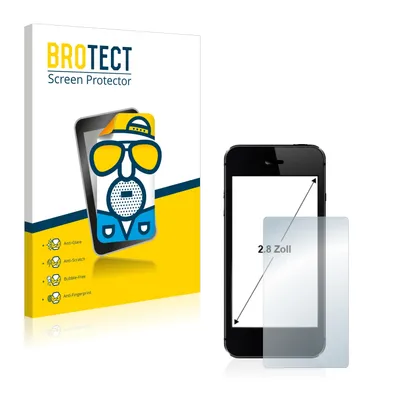 Produktbild von 2x BROTECT Schutzfolie für Smartphones und Handys mit 7.1 cm (2.8 Zoll) Displays 44 x 58.2 mm Displayschutz Displayschutzfolie Folie Matt Entspiegelungsfolie