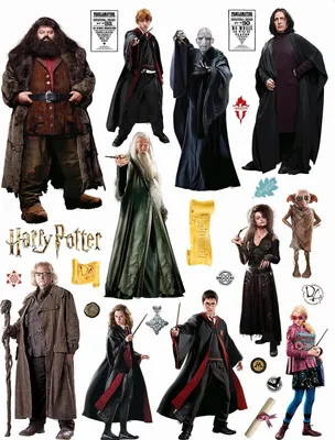 Immagine prodotto di Sanders & Sanders Decalcomania murale Harry Potter Grigio - 601357 - 85 x 65 cm