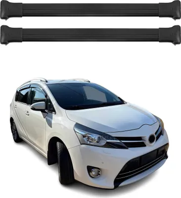 Produktbild von Dachträger Gepäckträger für Toyota Verso 3 2009-2018 Relingträger Alu Schwarz 2x