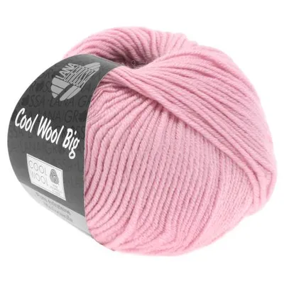 Produktbild von Lana Grossa Cool Wool Big 50 g pflegeleichtes Strickgarn aus extrafeiner Wolle 120 m Farbe 963 - Rosa